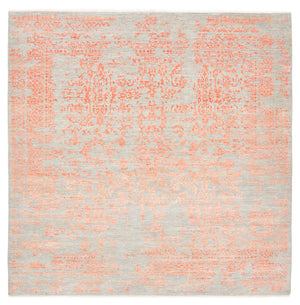 Alfombra de diseño cuadrado  - 254 x 251 cm - naranja
