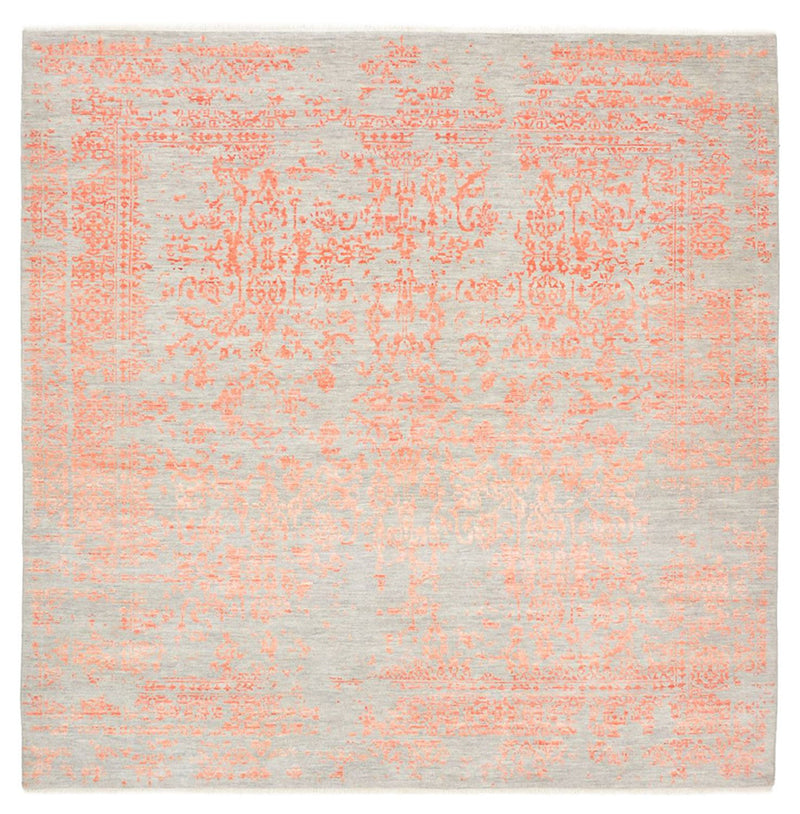 Alfombra de diseño cuadrado  - 254 x 251 cm - naranja