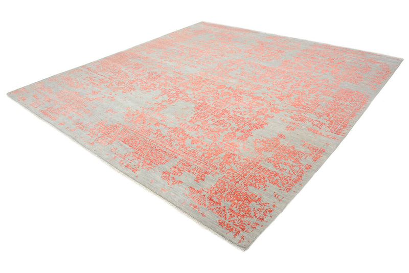Alfombra de diseño cuadrado  - 254 x 251 cm - naranja