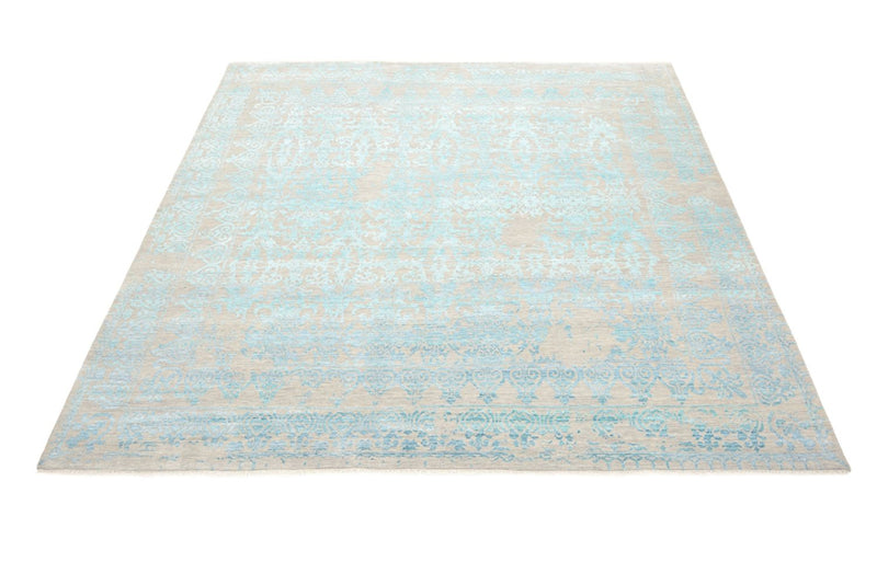 Alfombra de diseño cuadrado  - 309 x 301 cm - azul claro