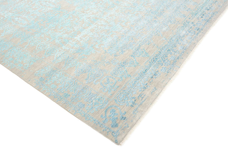 Alfombra de diseño cuadrado  - 309 x 301 cm - azul claro