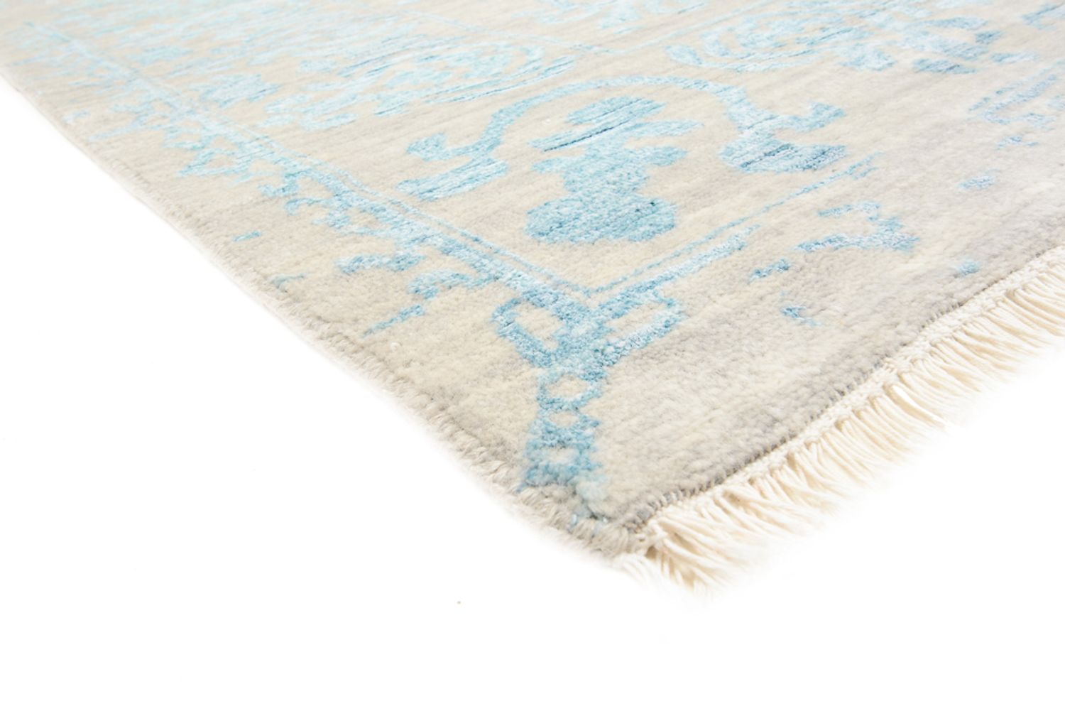 Alfombra de diseño cuadrado  - 309 x 301 cm - azul claro