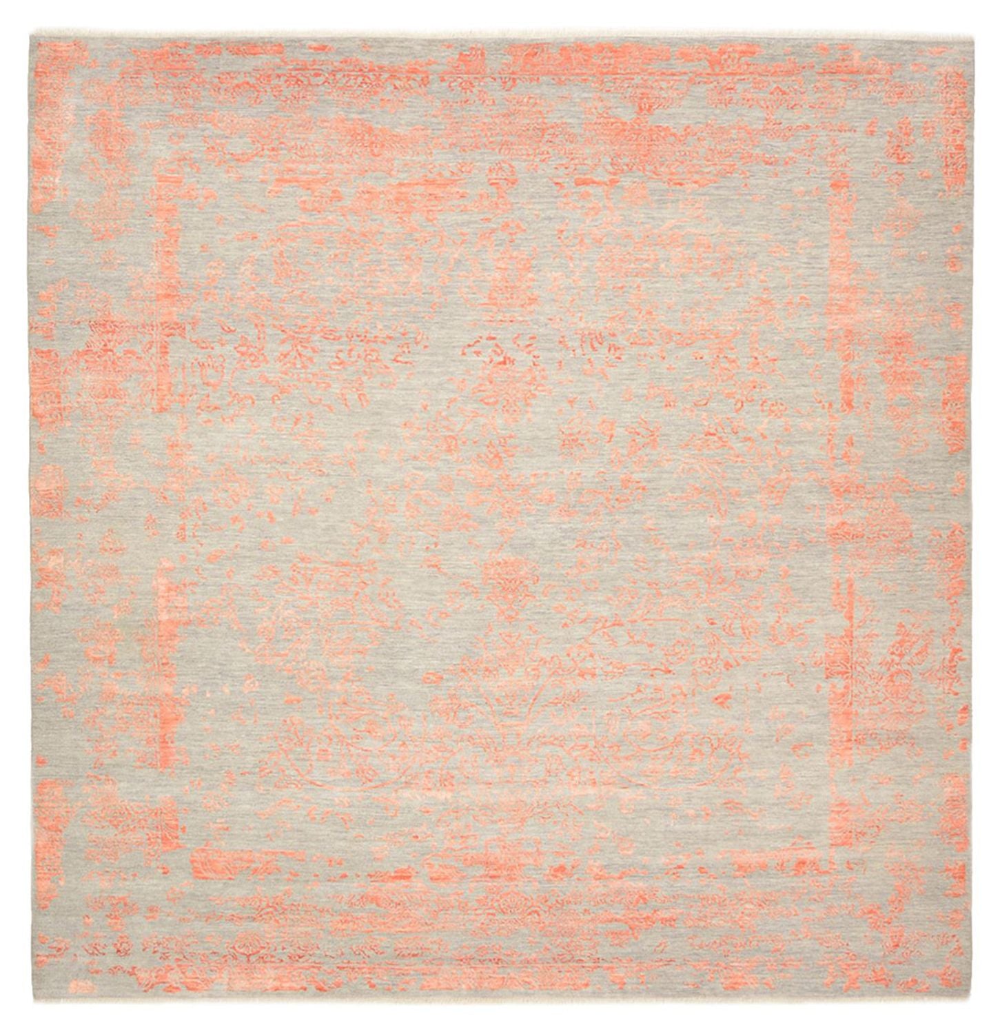 Alfombra de diseño cuadrado  - 304 x 303 cm - naranja