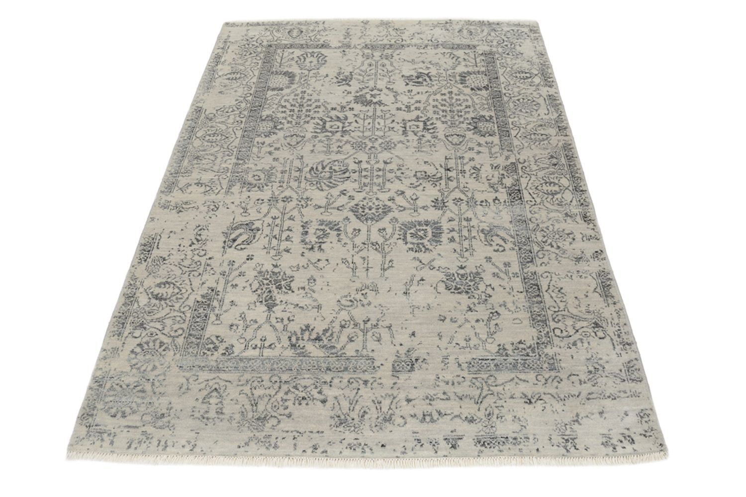 Alfombra de diseño - 186 x 124 cm - gris claro