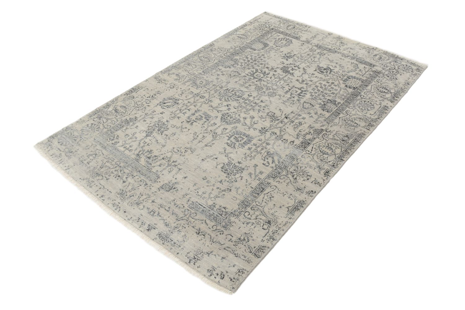 Alfombra de diseño - 186 x 124 cm - gris claro