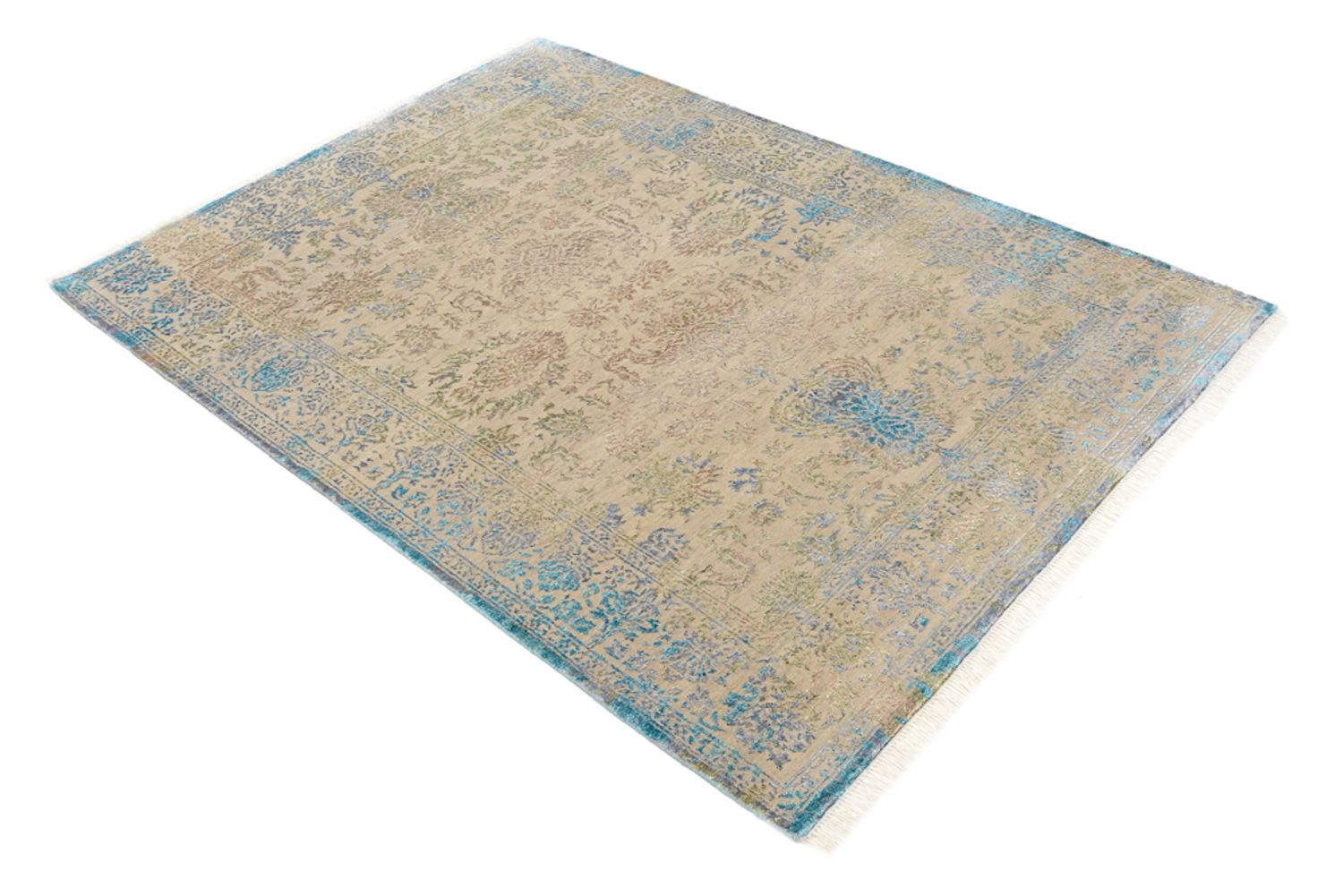 Alfombra de diseño - 186 x 129 cm - beige claro