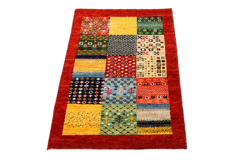 Alfombra Gabbeh - Loribaft Indus - 89 x 64 cm - multicolor