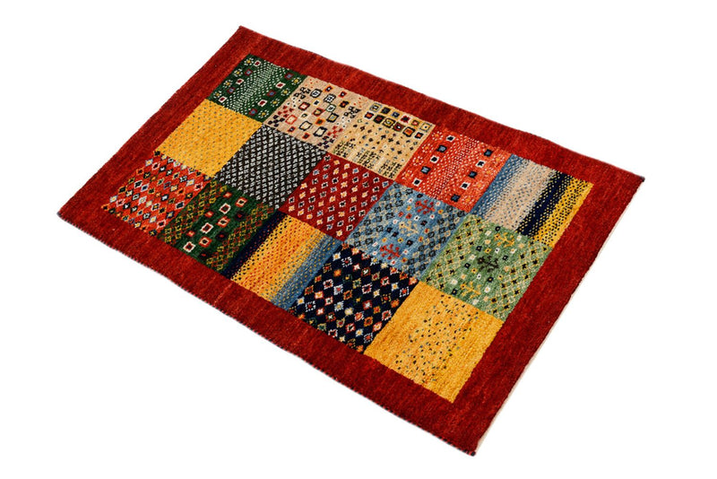 Alfombra Gabbeh - Loribaft Indus - 89 x 64 cm - multicolor
