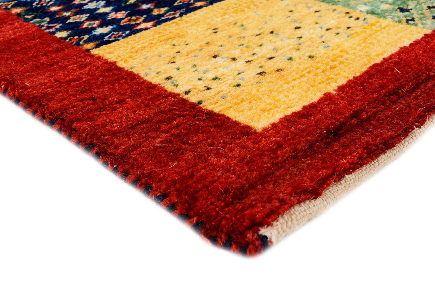 Alfombra Gabbeh - Loribaft Indus - 89 x 64 cm - multicolor