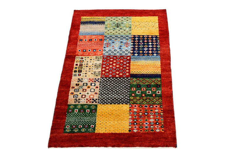 Alfombra Gabbeh - Loribaft Indus - 89 x 64 cm - multicolor