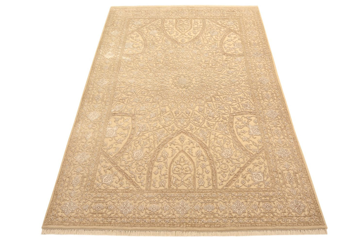 Alfombra oriental - 185 x 121 cm - beige oscuro