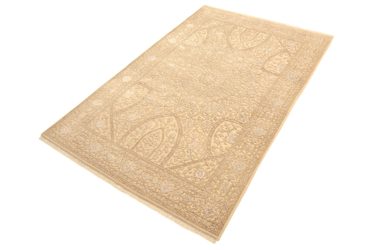 Alfombra oriental - 185 x 121 cm - beige oscuro