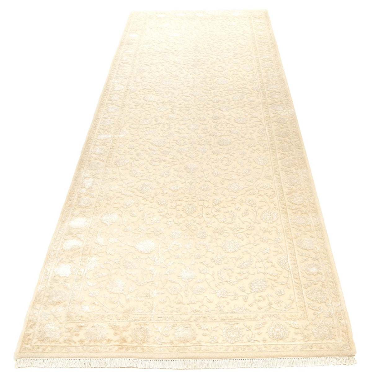 Alfombra de pasillo Alfombra oriental - 301 x 107 cm - beige claro