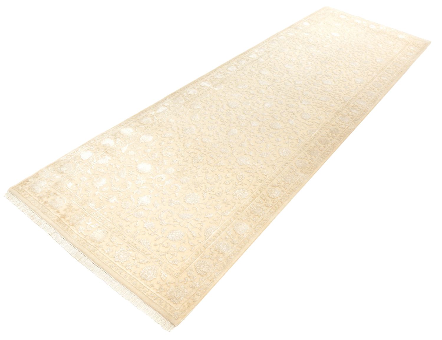 Alfombra de pasillo Alfombra oriental - 301 x 107 cm - beige claro