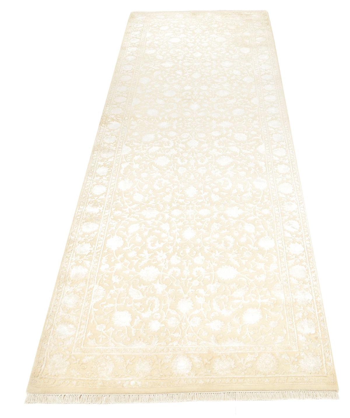 Alfombra de pasillo Alfombra oriental - 301 x 107 cm - beige claro