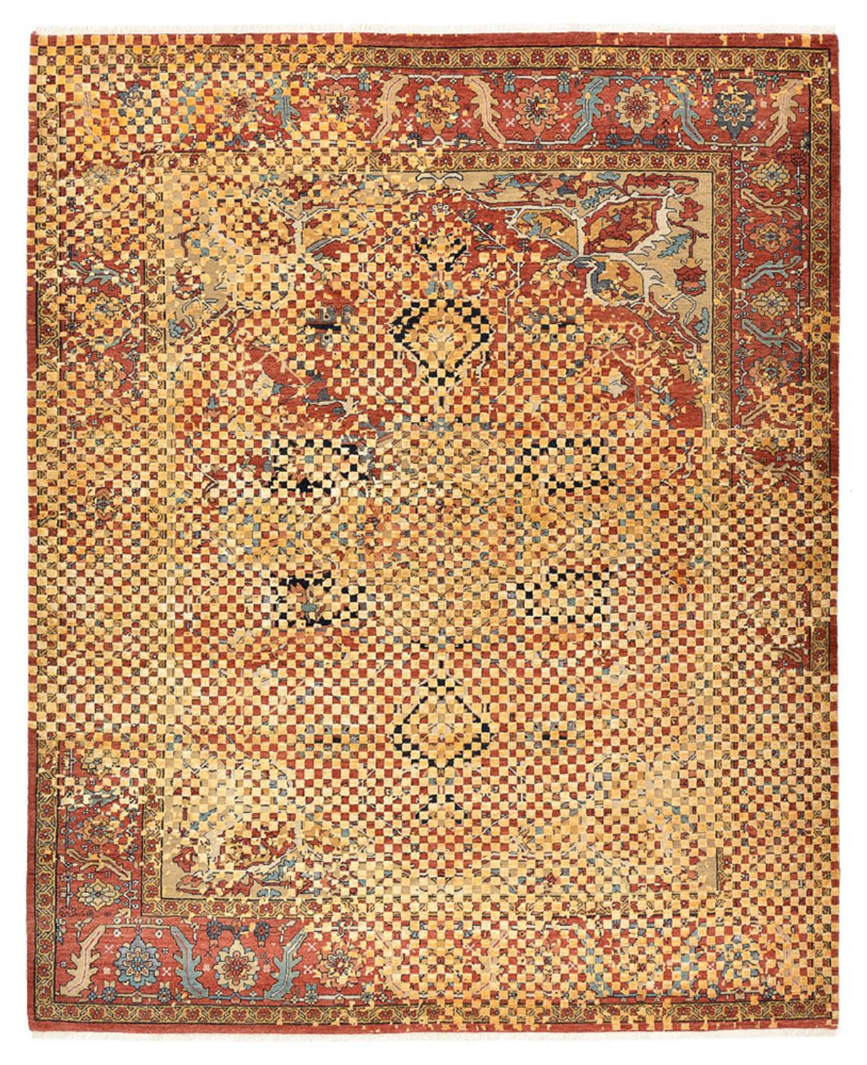 Alfombra de diseño - 299 x 242 cm - oro