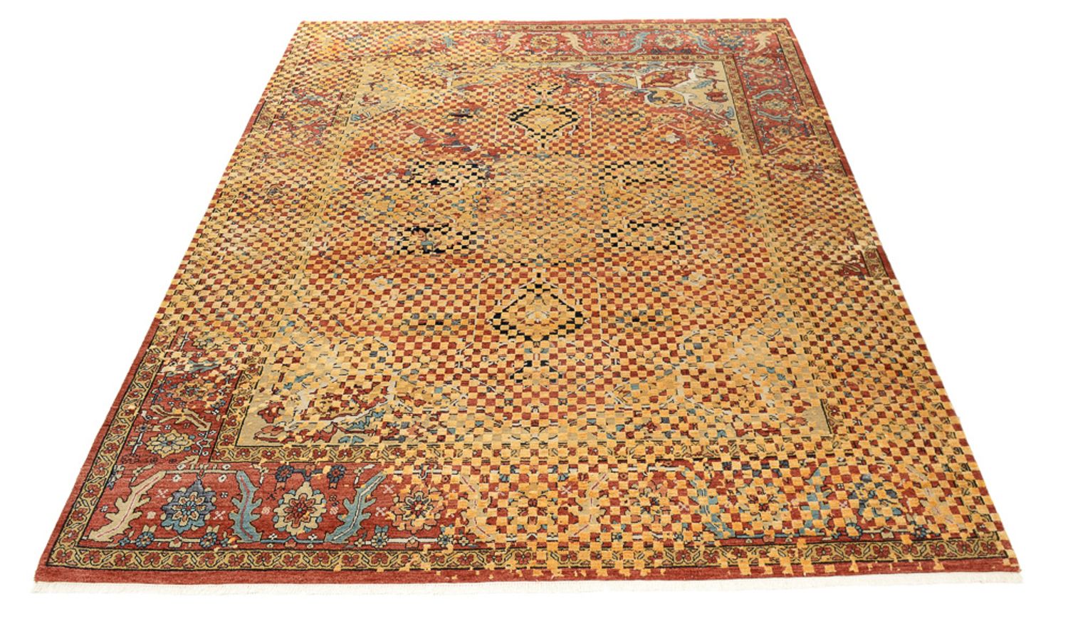 Alfombra de diseño - 299 x 242 cm - oro