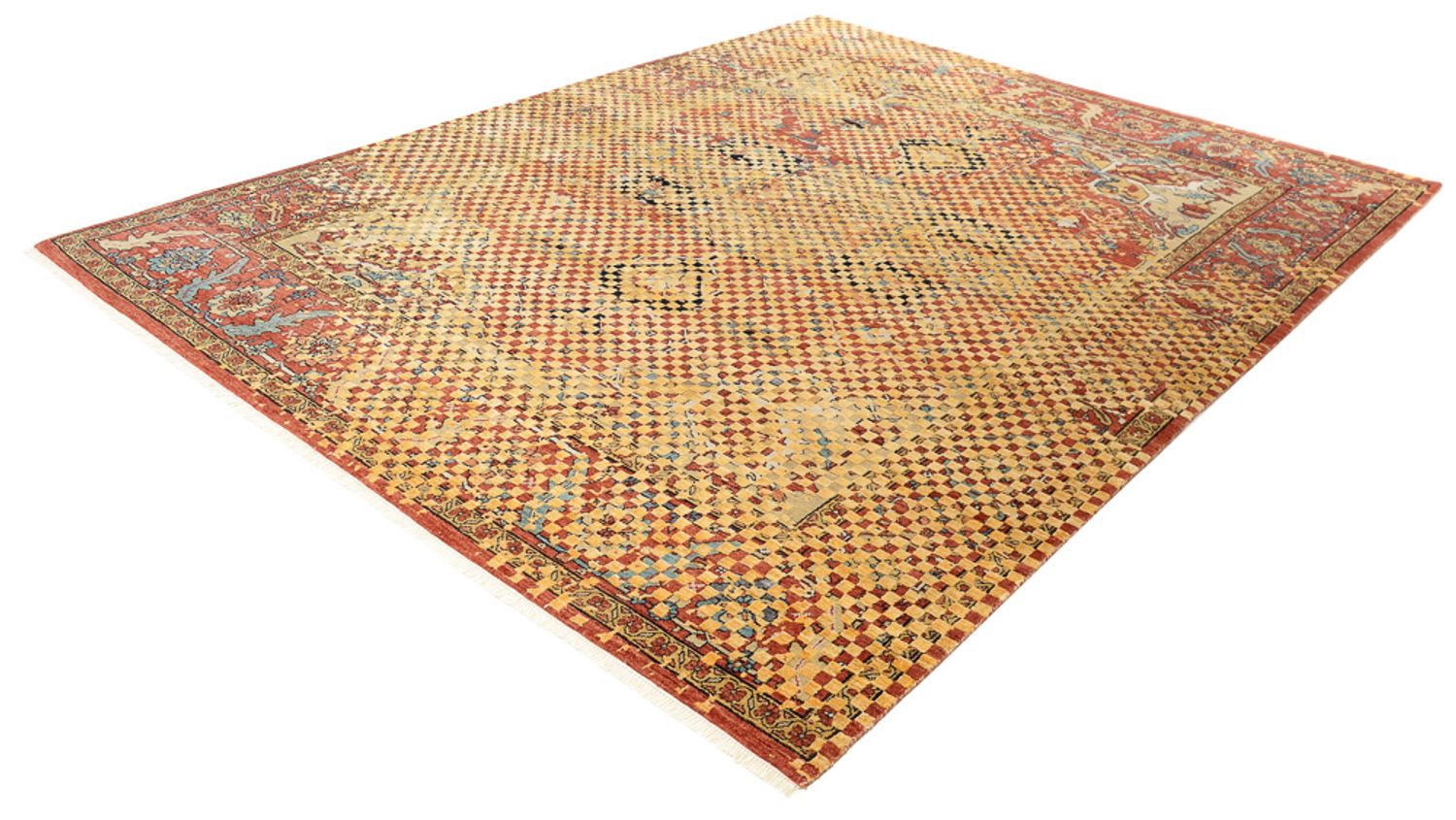 Alfombra de diseño - 299 x 242 cm - oro