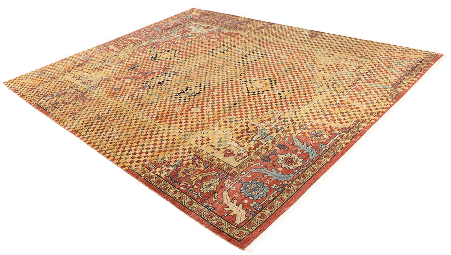 Alfombra de diseño - 299 x 242 cm - oro