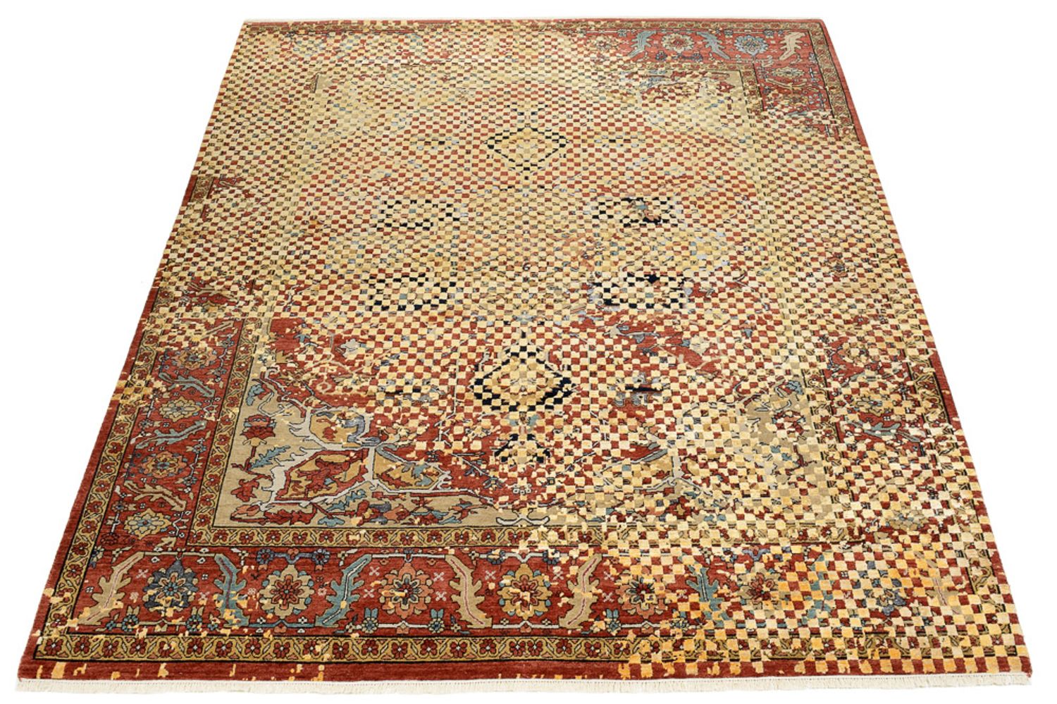 Alfombra de diseño - 299 x 242 cm - oro