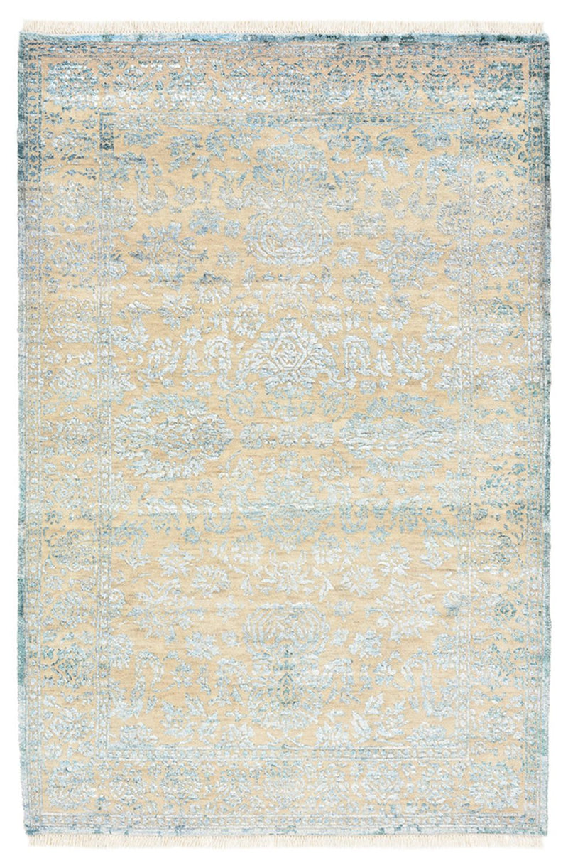 Alfombra de diseño - 152 x 103 cm - azul claro