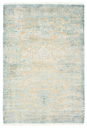 Alfombra de diseño - 151 x 106 cm - azul claro