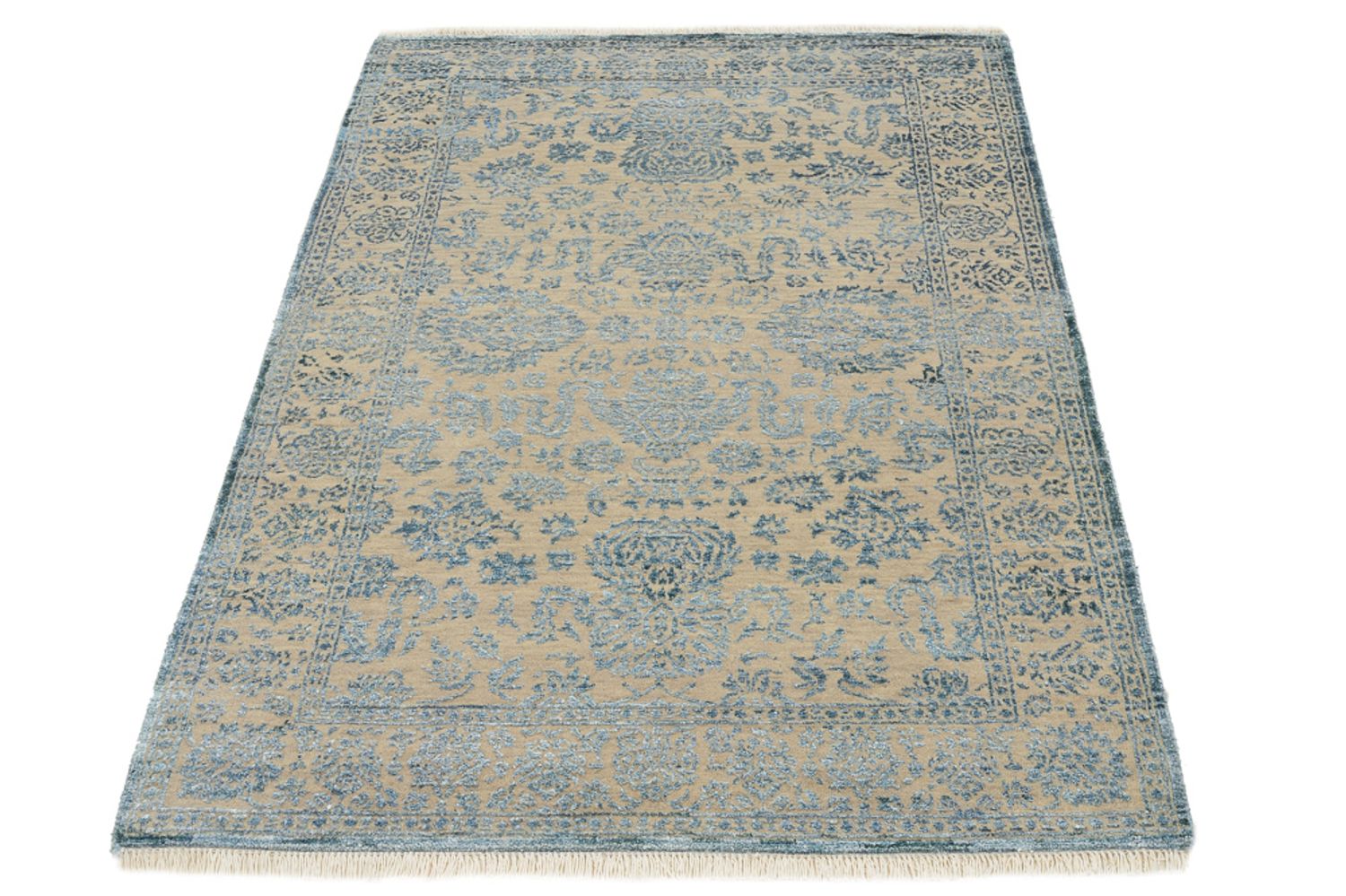 Alfombra de diseño - 151 x 106 cm - azul claro