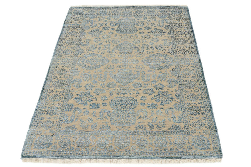 Alfombra de diseño - 151 x 106 cm - azul claro