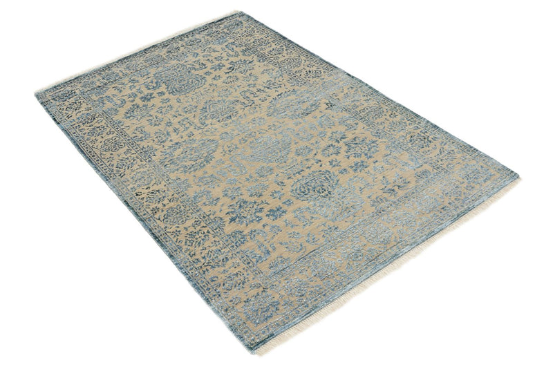 Alfombra de diseño - 151 x 106 cm - azul claro