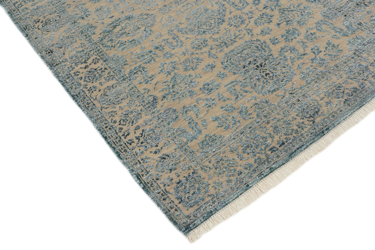Alfombra de diseño - 151 x 106 cm - azul claro