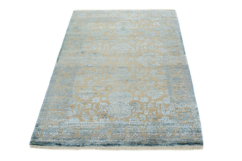 Alfombra de diseño - 151 x 106 cm - azul claro
