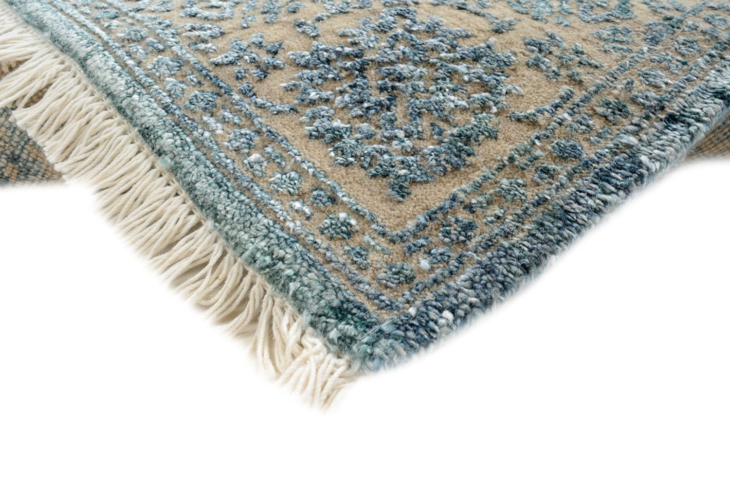 Alfombra de diseño - 151 x 106 cm - azul claro