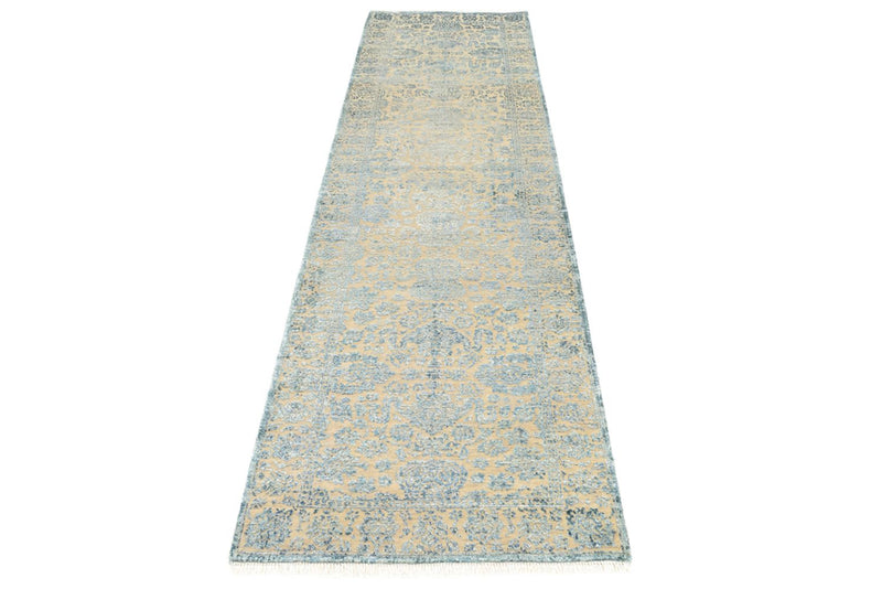 Alfombra de pasillo Alfombra de diseño - 291 x 79 cm - azul claro