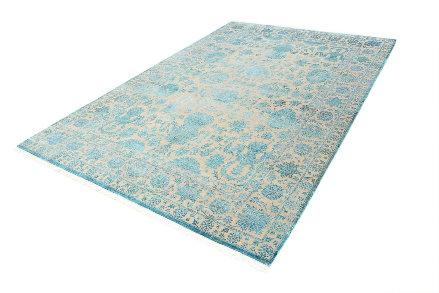 Alfombra de diseño - 301 x 203 cm - azul claro