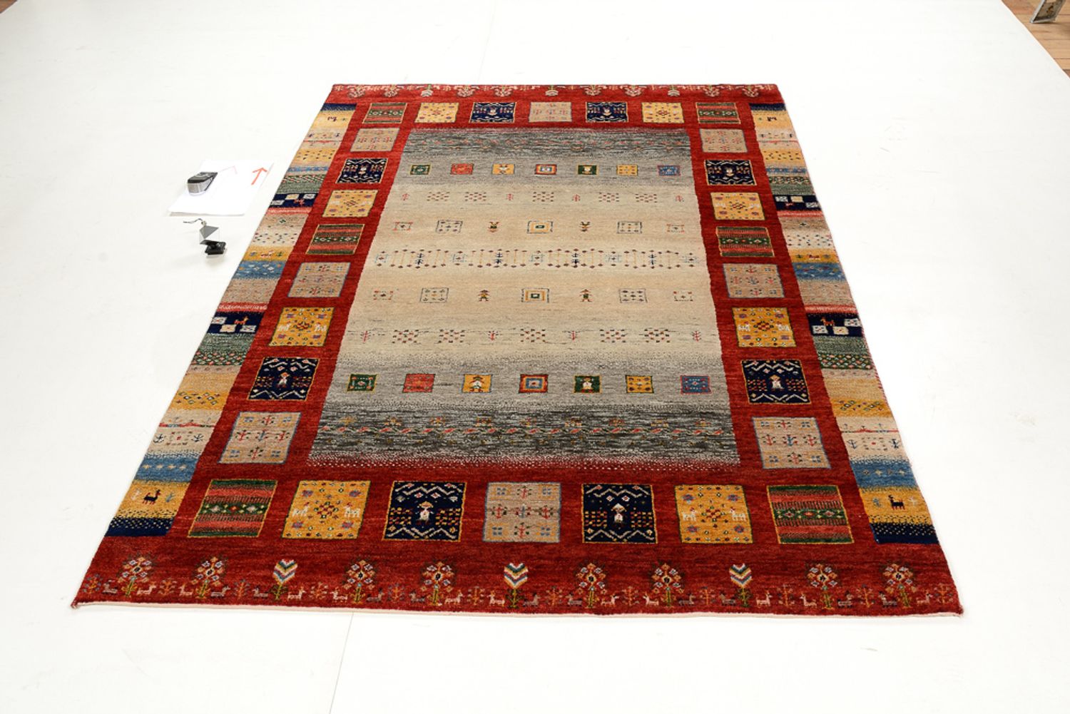Alfombra Gabbeh - Loribaft Indus - 204 x 150 cm - multicolor