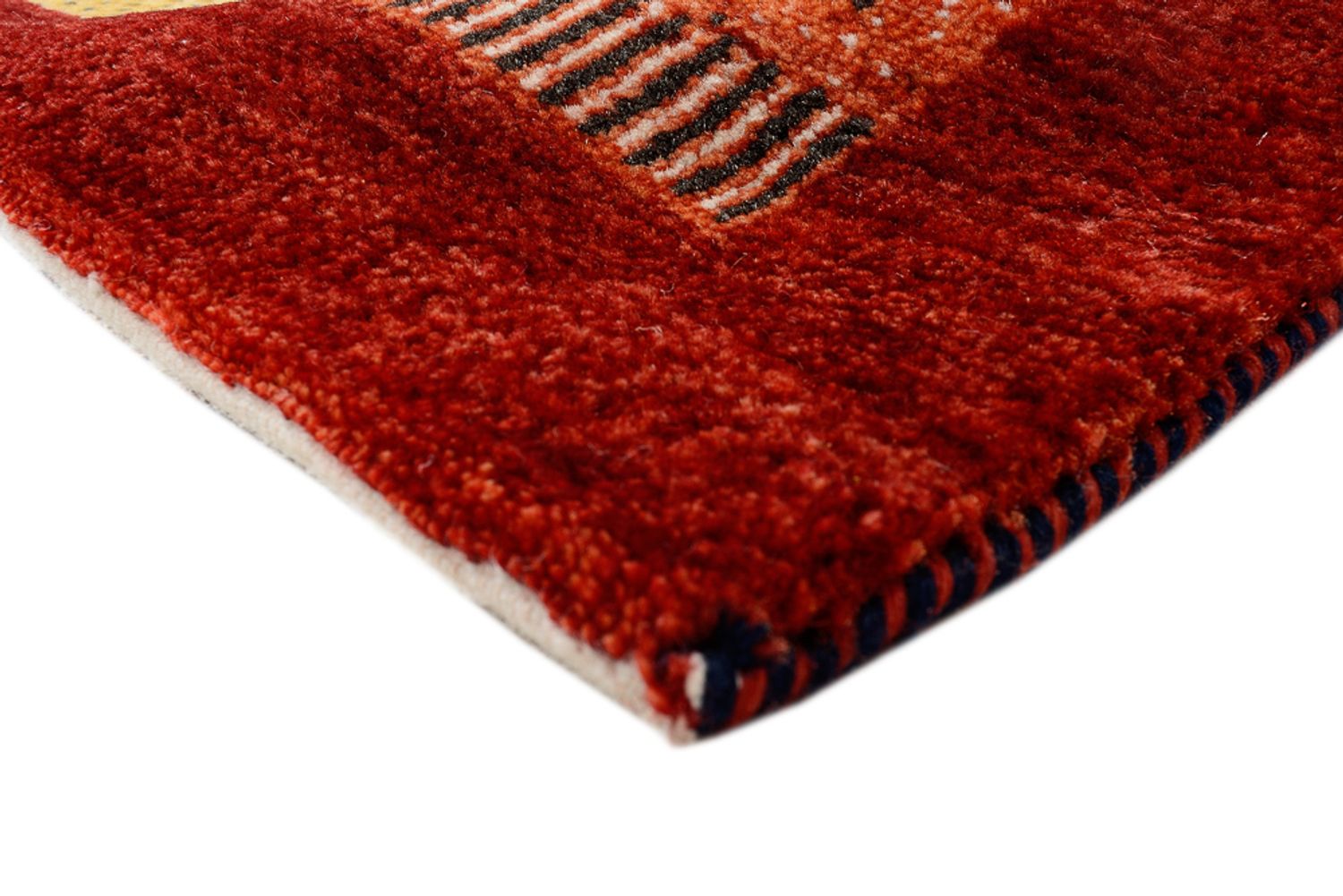 Alfombra Gabbeh - Loribaft Indus - 162 x 91 cm - multicolor