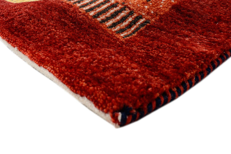 Alfombra Gabbeh - Loribaft Indus - 162 x 91 cm - multicolor