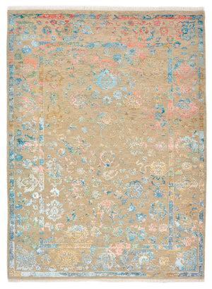 Alfombra de diseño - 234 x 175 cm - beige oscuro