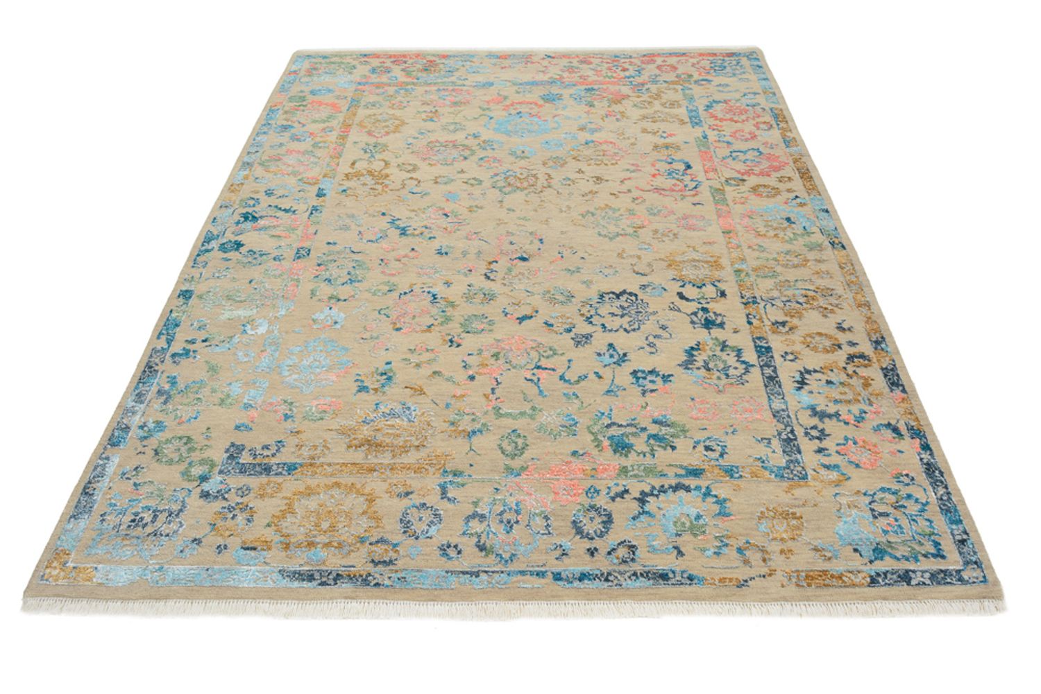 Alfombra de diseño - 234 x 175 cm - beige oscuro