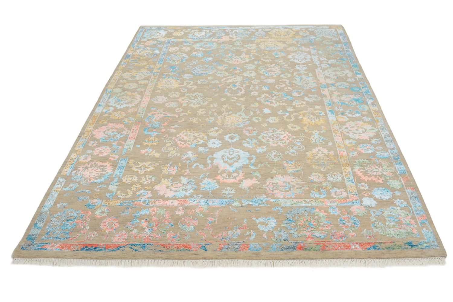 Alfombra de diseño - 234 x 175 cm - beige oscuro
