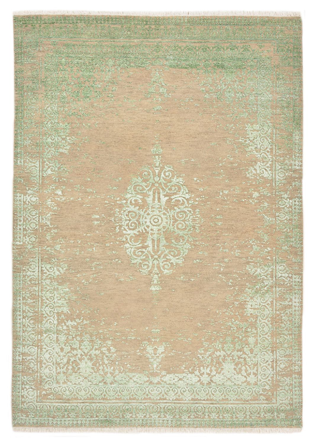 Alfombra de diseño - 239 x 171 cm - beige oscuro