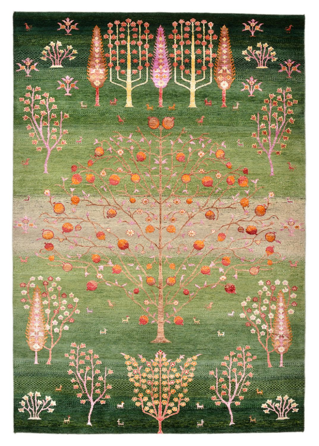 Alfombra Gabbeh - Loribaft Indus - 246 x 171 cm - multicolor