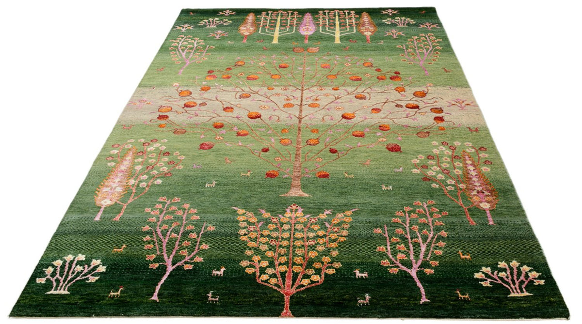 Alfombra Gabbeh - Loribaft Indus - 246 x 171 cm - multicolor