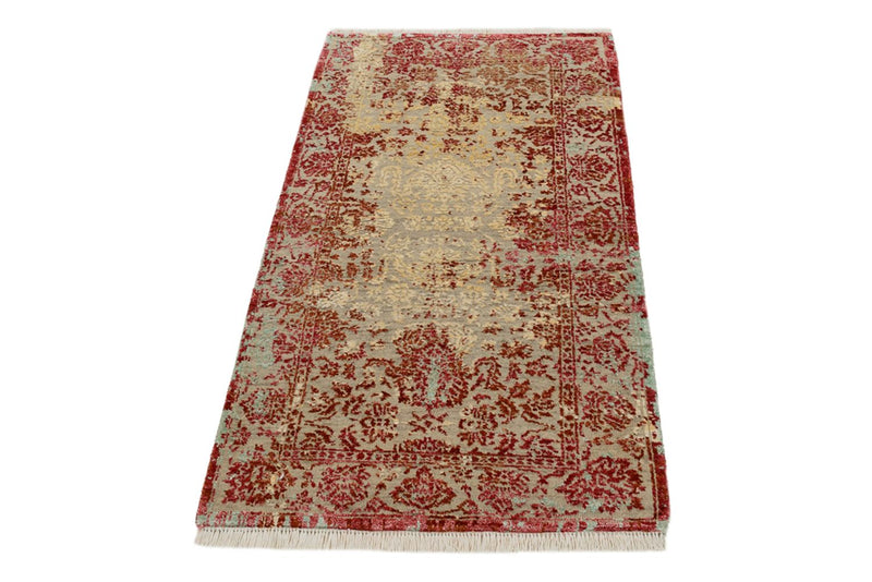 Alfombra de diseño - 134 x 71 cm - rojo claro