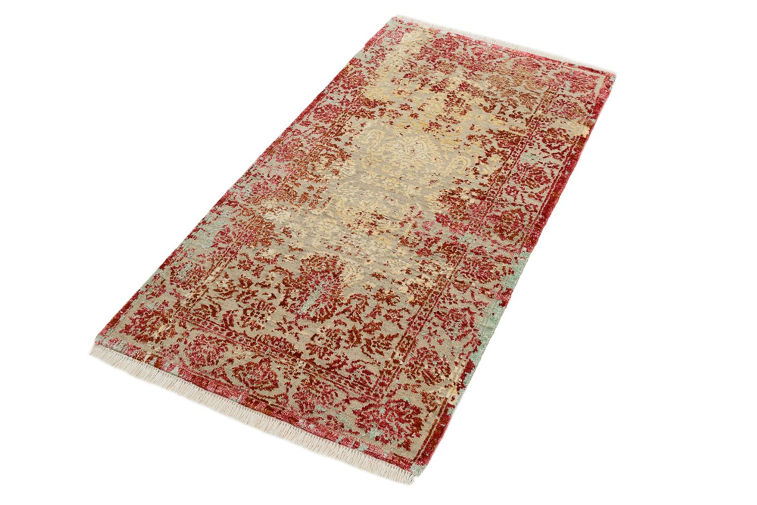 Alfombra de diseño - 134 x 71 cm - rojo claro