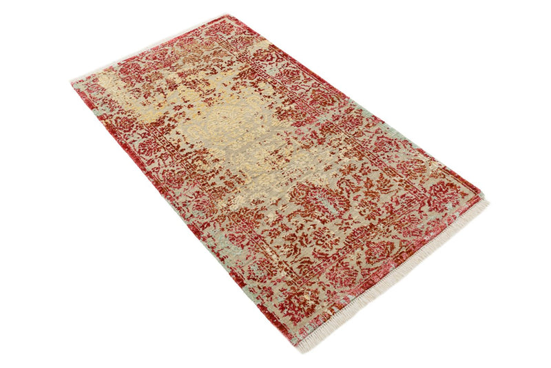 Alfombra de diseño - 134 x 71 cm - rojo claro