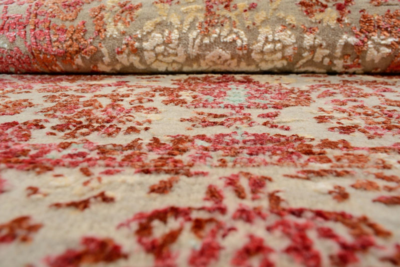 Alfombra de diseño - 134 x 71 cm - rojo claro