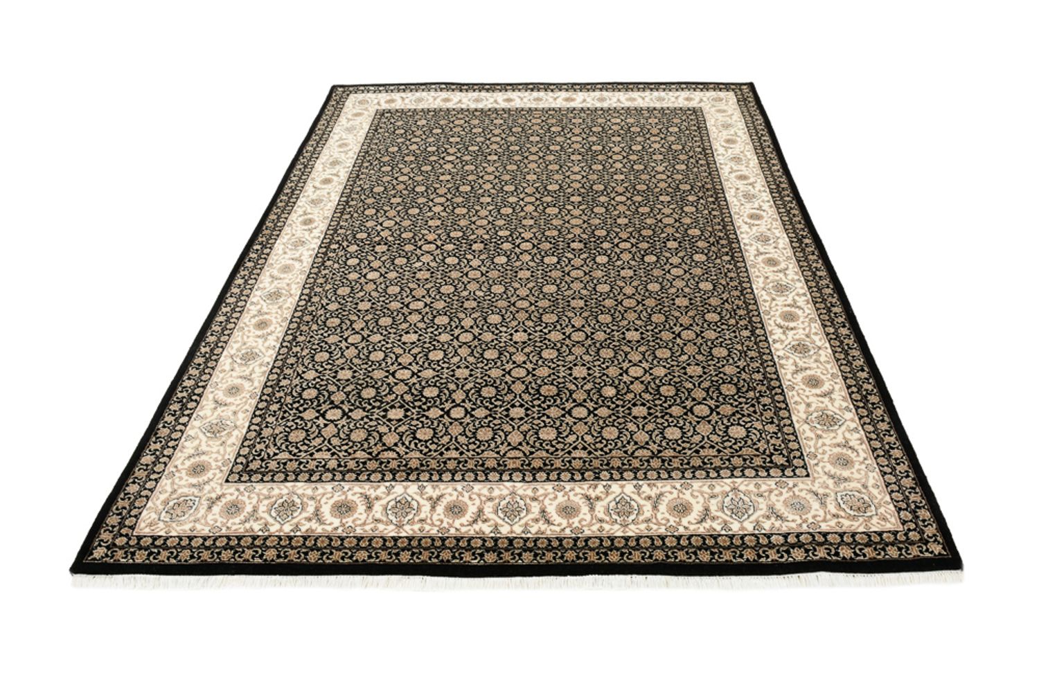Alfombra oriental - Bidjar - Indus - 203 x 144 cm - beige oscuro