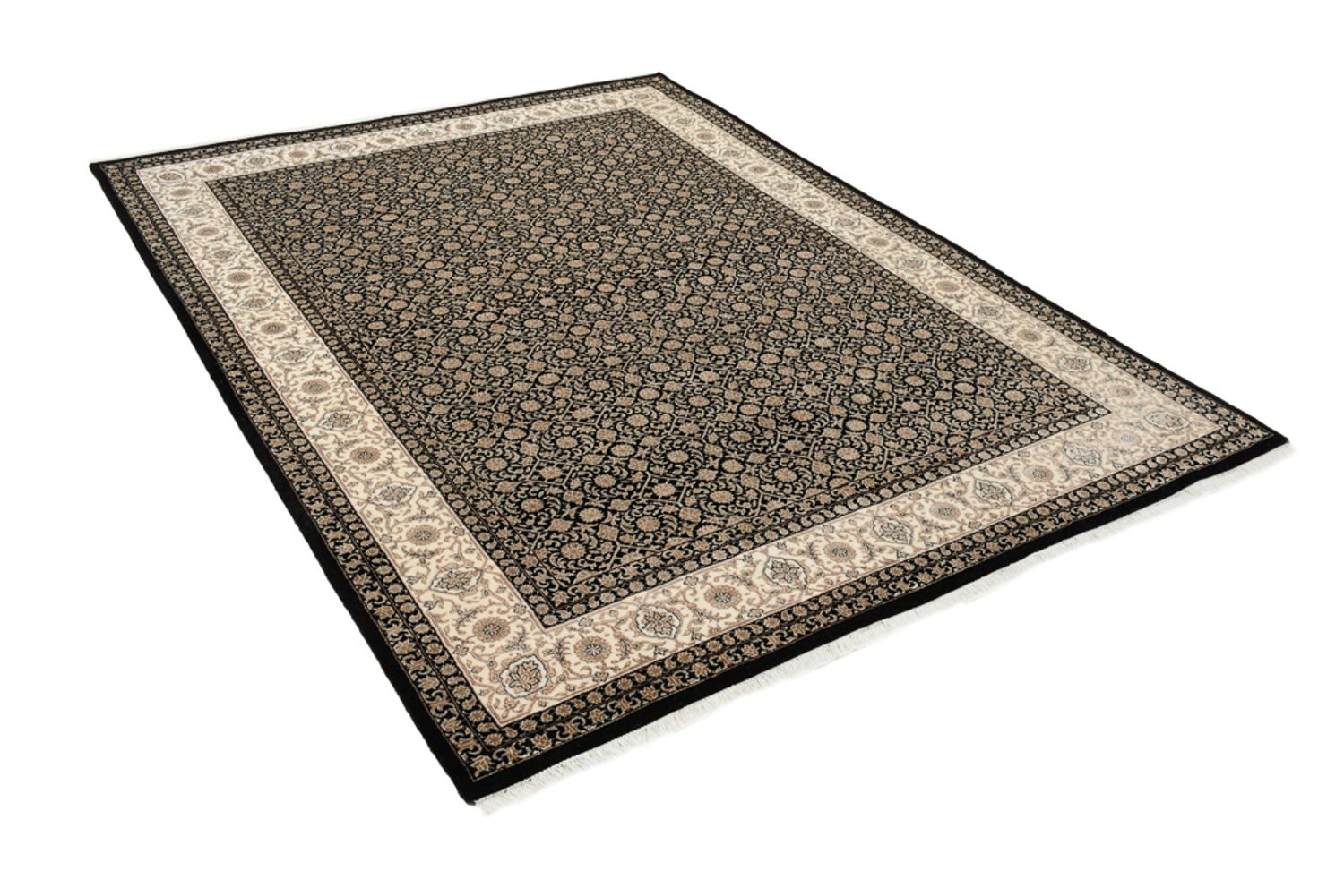 Alfombra oriental - Bidjar - Indus - 203 x 144 cm - beige oscuro
