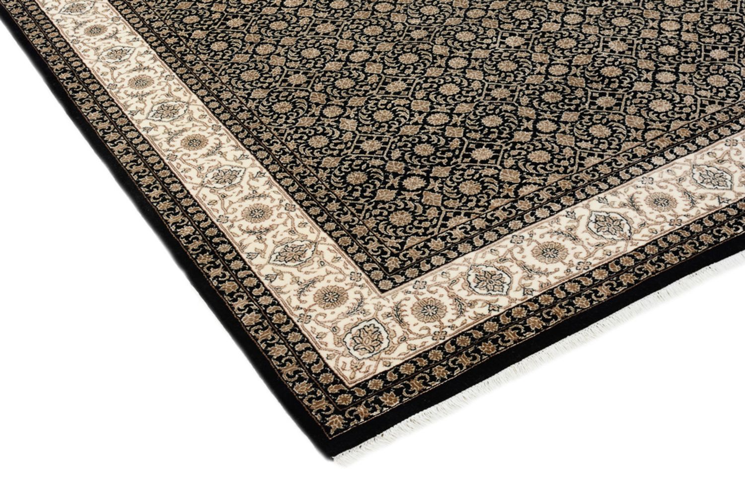 Alfombra oriental - Bidjar - Indus - 203 x 144 cm - beige oscuro